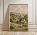 English Cotswolds Landscape – Rustic Countryside Canvas Wall Art